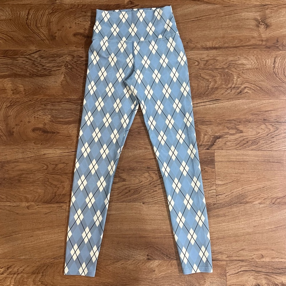 Beach Riot Ayla Argyle Pattern Leggings